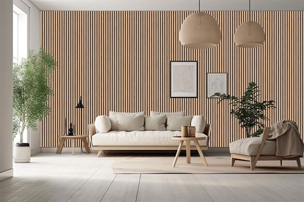 Wooden grid sound-absorbing board